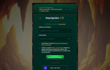 Casinia Casino crear una cuenta e instrucciones detalladas para comenzar el juego paso 1