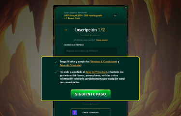 Casinia Casino crear una cuenta e instrucciones detalladas para comenzar el juego paso 3